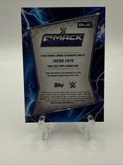 2026 Topps Chrome WWE JACOB FATU #BBA-JAC On Card Auto