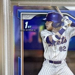 Topps 2024 Bowman Draft Chrome Refractor Carson Benge RC #BDC-28 PSA 9 Mets