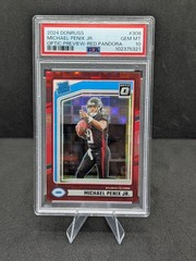 2024 Panini Donruss – Rated Rookie Michael Penix Jr. #308 Optic Preview Red…