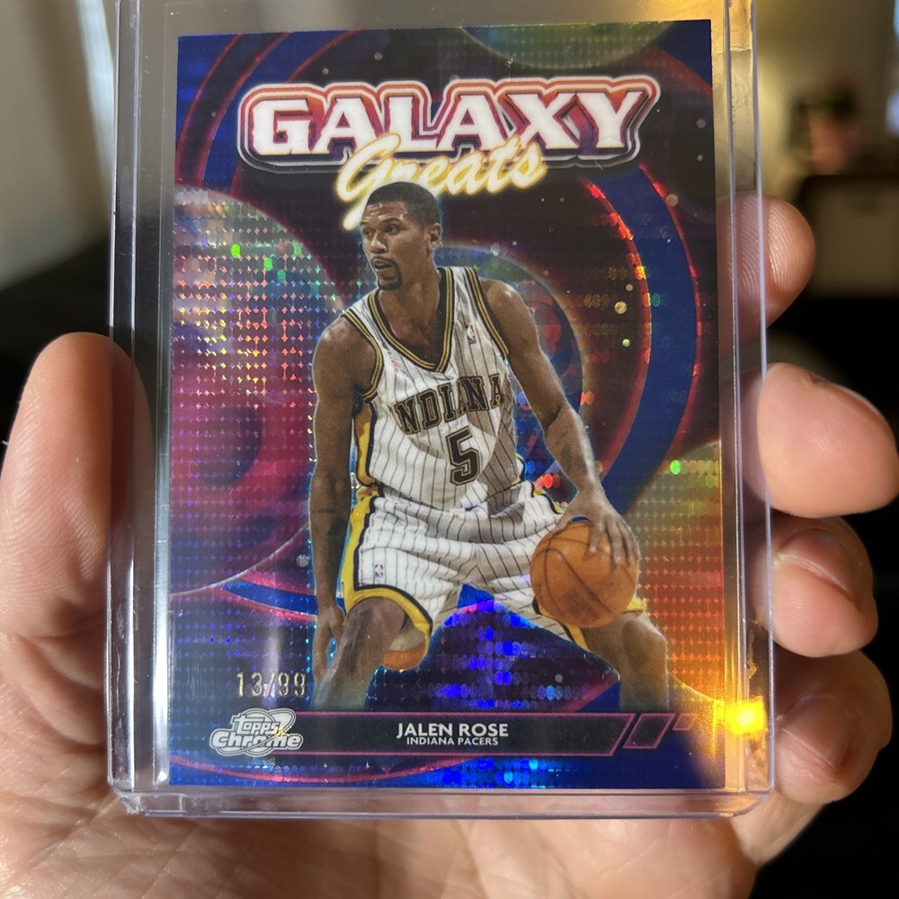 Jalen Rose 2025-26 Topps Chrome Cosmic #GG-29 Blue Moon Galaxy Greats /99
