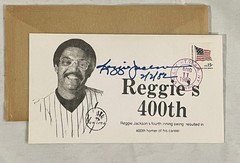 Original REGGIE JACKSON 400th Home Run 1st Day Issue NY Yankees POSTAL LETTER