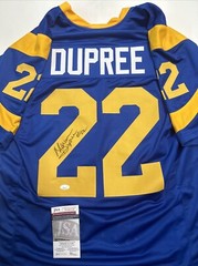 Marcus Dupree Autograph Signed Los Angeles Rams NFL Jersey JSA