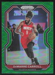 2020-21 Panini Prizm Green Prizms DeMarre Carroll #205 Houston Rockets