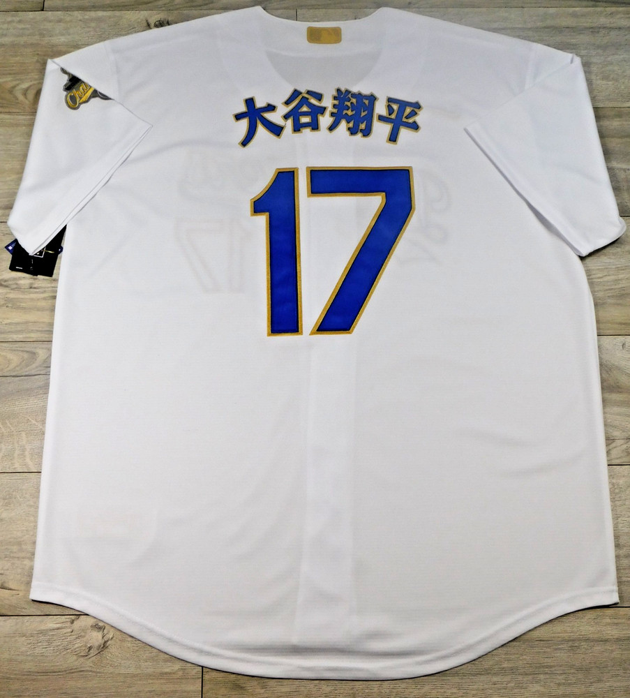 Shohei Ohtani Kanji Japanese LA Dodgers Limited GOLD Jersey Men&rsquo;s Size X-Large