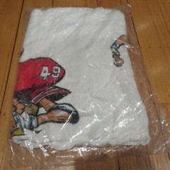 NEW Vintage San Francisco 49ers 1988 Jack Davis NFL Football Bath Towel 60&Prime;x 30&Prime;