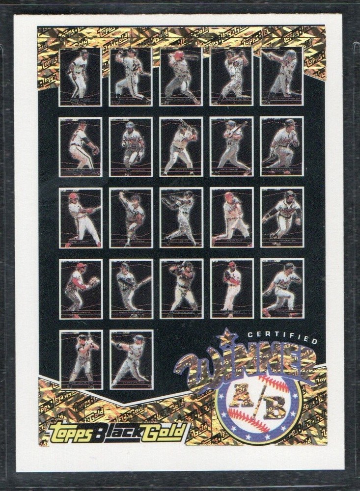 1993 Topps Black Gold Baseball Winner Redemption/Redeemed Cards – You Pick