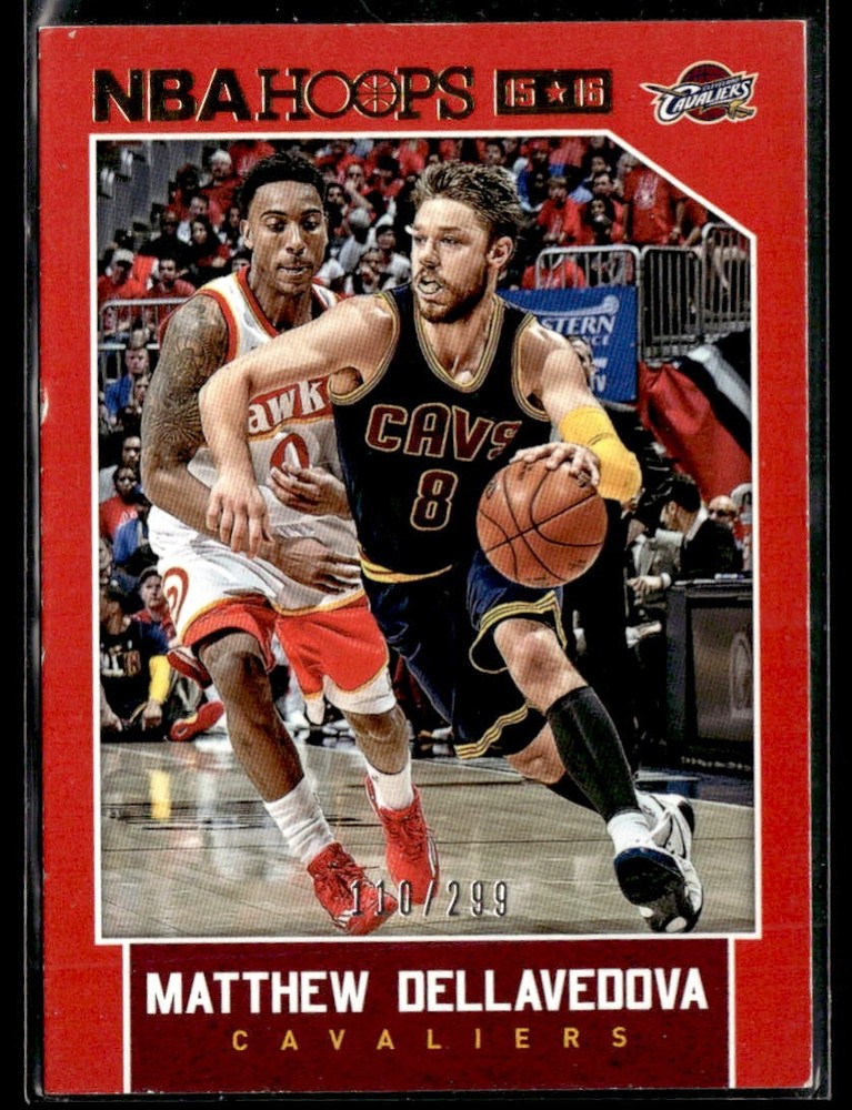 2015-16 Hoops #204 Matthew Dellavedova Red SN #110/299 Basketball Card 1202I