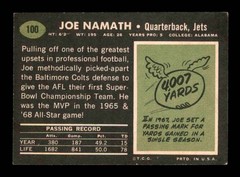1969 Topps #100 Joe Namath EX X2970669