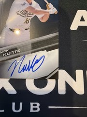 2026 Topps Chrome Black Nick Kurtz On Card Auto Athletics Mint