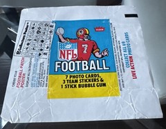 1979 Fleer Football NFL Empty Wax Wrapper GET EVERY 4TH FREE