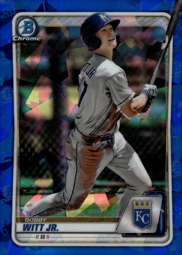 2020 Bowman Chrome Draft Sapphire #BD152 Bobby Witt Jr. RC – NM-MT