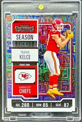 Travis Kelce RARE MOJO TICKET REFRACTOR INVESTMENT CARD SSP PANINI CHIEFS MINT