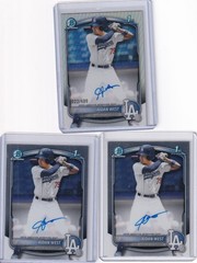 2025 Bowman Chrome Draft Aidan West Auto lot of 3