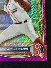 2025 Bowman Chrome Sadbiel Delzine 1st Fuchsia Shimmer Refractor /199 #BCP-235
