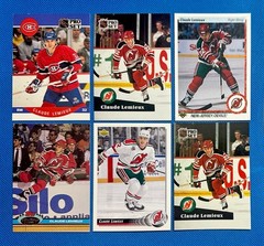 Claude Lemieux 6 Card Lot Pro Set/Topps Upper Deck NM