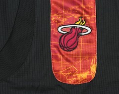 Zipway NBA Basketball Men&rsquo;s Miami Heat Big and Tall Blueprint Shorts, Black