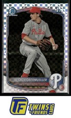 2025 Bowman Draft #BDC-80 Cade Obermueller Chrome X-Fractor