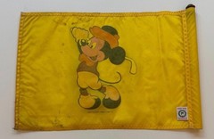 Vintage Walt Disney Mickey Mouse Fore-Par Golf Flag – Course Used PGA