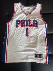 Philadelphia 76ers Fanatics – James Harden – White/Blue/Red – Mens Large