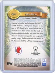 2024-25 TOPPS CHROME UEFA WOMEN&rsquo;S SAPPHIRE QUEENS OF FOOTBALL SELMA BACHA