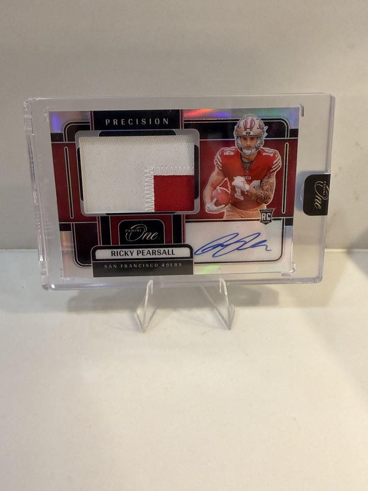 2024 Panini One Ricky Pearsall Rookie Red and White Patch Auto /99 #308