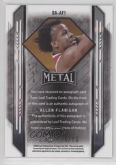2021-22 Leaf Metal Red White & Blue Rainbow 4/10 Allen Flanigan #BA-AF1 Auto 1b8