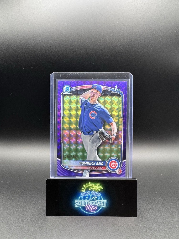2025 Bowman Draft #BDC-53 Dominick Reid Chrome Purple Geometric #/250