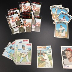 Cesar Tovar 18 card player lot – Topps Fleer Donruss and more