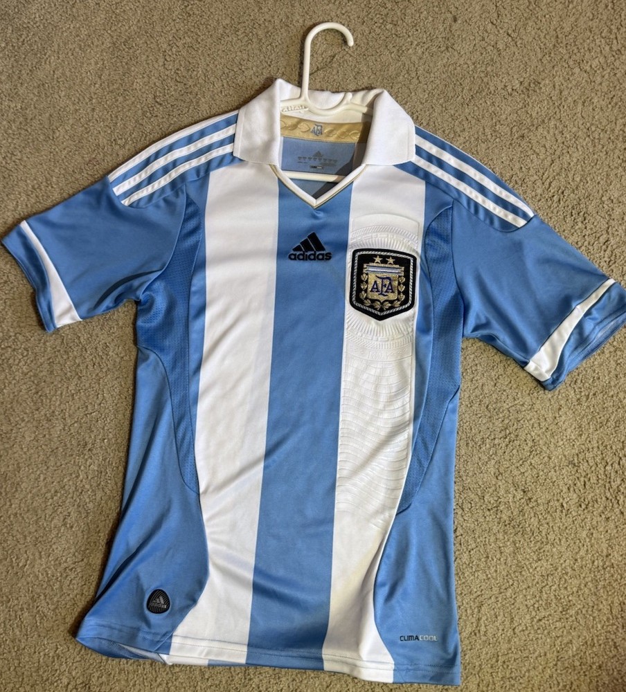 Youth adidas Argentina AFA National Team Blue/White Striped Soccer Jersey