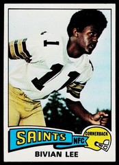 Bivian Lee, 1975 Topps, #47, New Orleans Saints,