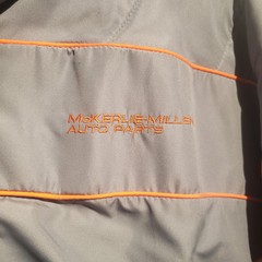 Mckerlie millen auto parts racing jacket Large CASCAR 90&rsquo;s Vintage