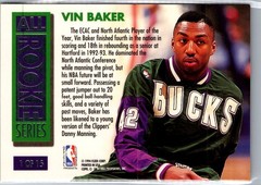 1993-94 Fleer Ultra – All Rookie Series Vin Baker #1 RC Milwaukee Bucks EX