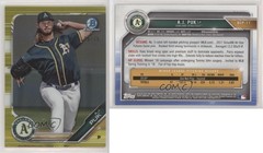 2019 Bowman Chrome Prospects Yellow Refractor 16/75 AJ Puk #BCP-17 s3g
