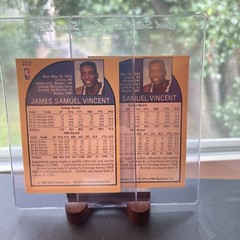 Lot of (2) 1990-91 NBA Hoops Sam Vincent Card #223 (Jordan #12 Jersey)