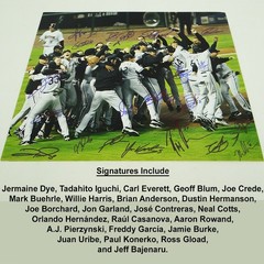 Chicago White Sox 2005 Series Champs Team Signed 16×20 Real Photo #4 w/ BAS COA
