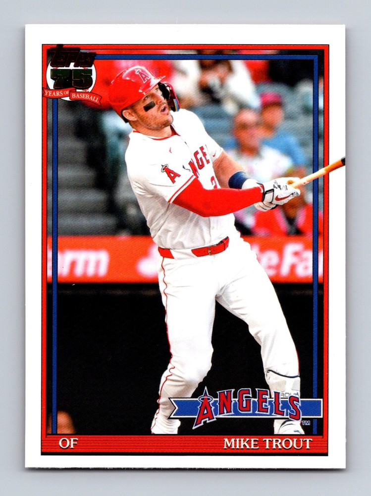 Mike Trout 2026 Topps 1991 35th Anniversary #T91-1 Los Angeles Angels