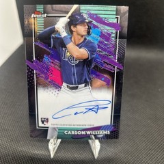 CARSON WILLIAMS 2026 Topps Finest Rookie ON CARD AUTO #FA-CW Rays RC SP