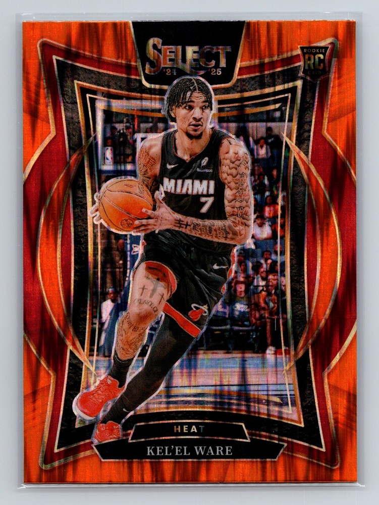 2024-25 Panini Select #66 Kel&rsquo;el Ware Orange Flash Prizm