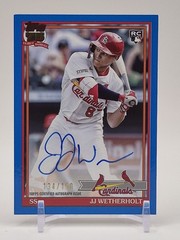 2026 Topps Series 2 JJ Wetherholt 1991 OnCard Auto Blue/150 91A-JJW RC Cardinals