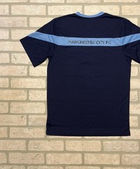 Manchester City Youth XL 2023 Training Jersey Navy Baby Blue Stripe