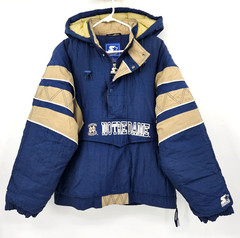 STARTER Notre Dame Fighting Irish Pullover Hooded Puffer Jacket Men&rsquo;s Large