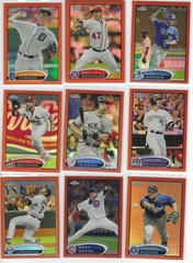 2012 Topps Chrome Refractor parallels Orange Blue Xfractor Purple pick your card