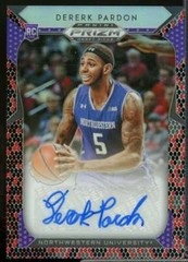 Dererk Pardon 2019-20 Panini Prizm Draft Auto Prizms Red Black Snake Skin #127