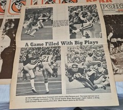 Lot 7 1979 Chicago Bears Fan Newspapers Chicago Bear Report Walter Payton