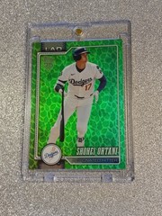 SHOHEI OHTANI RARE GREEN NATURE REFRACTOR SP INVESTMENT CARD TOPPS DODGERS MINT