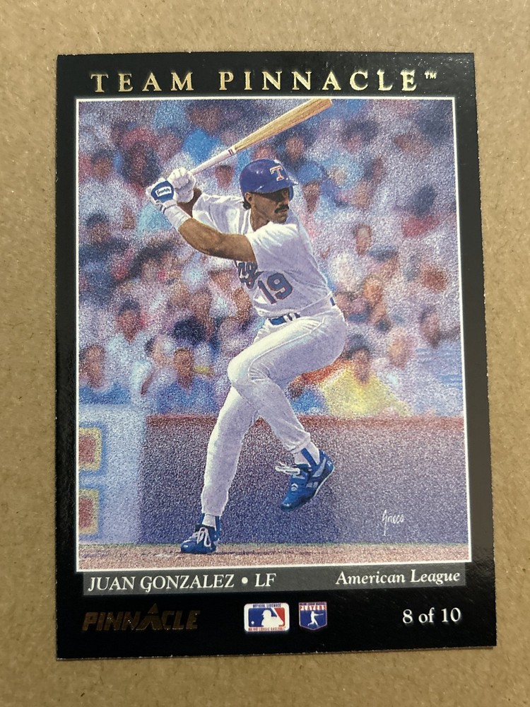 1993 Pinnacle #8 Juan Gonzalez / Barry Bonds Team Pinnacle