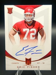 2013 Panini Momentum Eric Fisher Rookie Auto /599 KC CHIEFS RC AUTO
