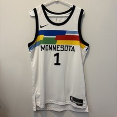 Anthony Edwards Minnesota Timberwolves Nike City Edition Jersey NBA #1 Large