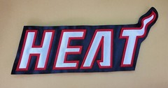 Miami Heat Big Patch 10.2&Prime;x4.3&Prime;