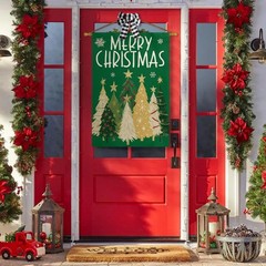 AVOIN colorlife Merry Christmas House Flag 28×40 Size-28 x 40&Prime;, Green